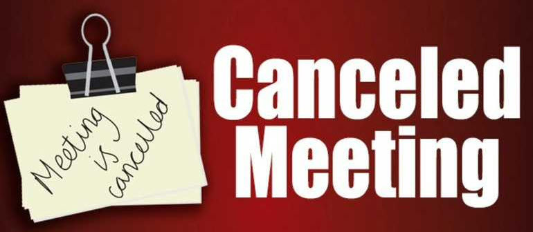Meeting Canceled
