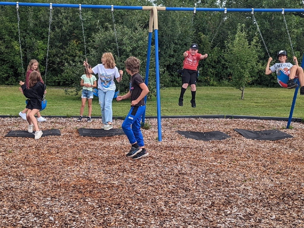 kids on playground