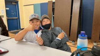 students in class