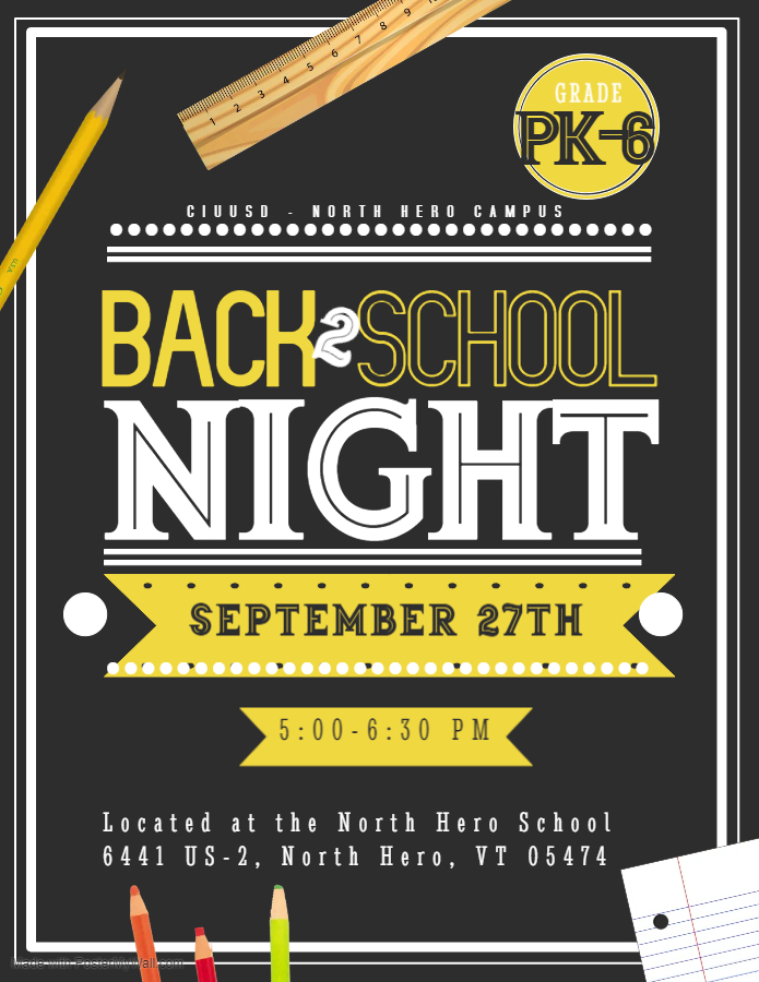 Back to School night Flyer