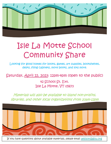 flyer about community share